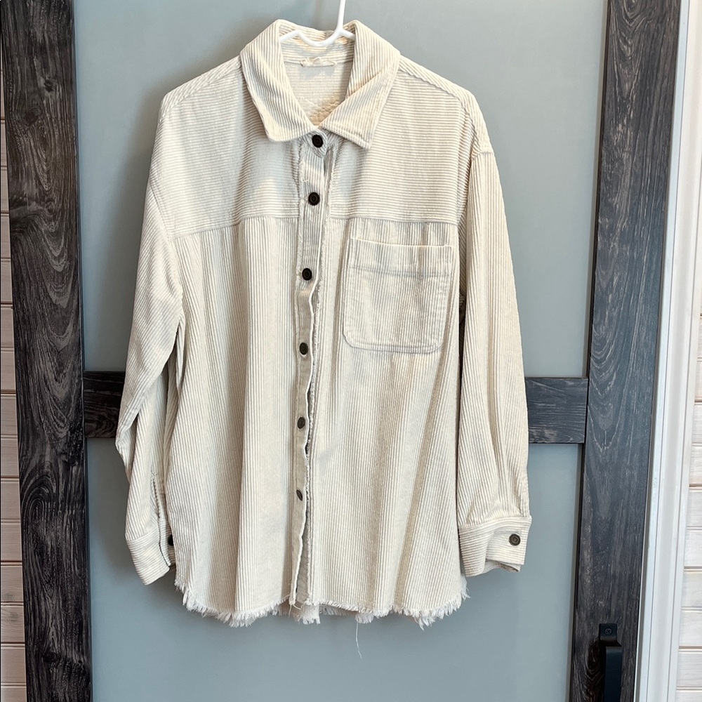 LA MIEL Cream Corduroy Jacket